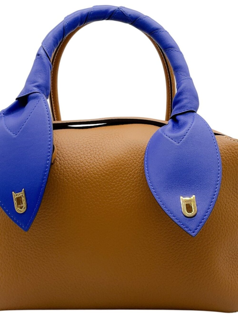 Delvaux Tan / Blue The Cool Box MM Satchel